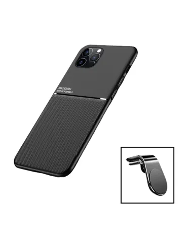 Kit Capa Magnetic Lux + Suporte Magnético L para Apple iPhone 15 - Preto