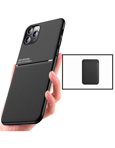 Kit Capa Magnetic Lux + Magnetic Wallet Preto para iPhone 11