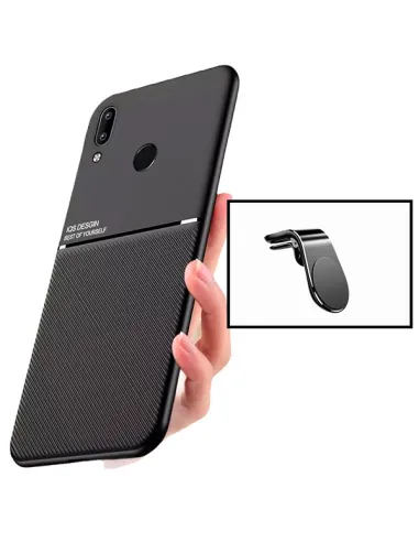 Kit Capa Magnetic Lux + Suporte Magnético L para Huawei P Smart 2019