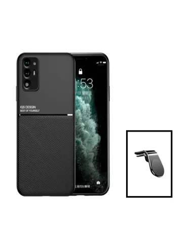 Kit Capa Magnetic Lux + Suporte Magnético L para Oppo A94 5G - Preto