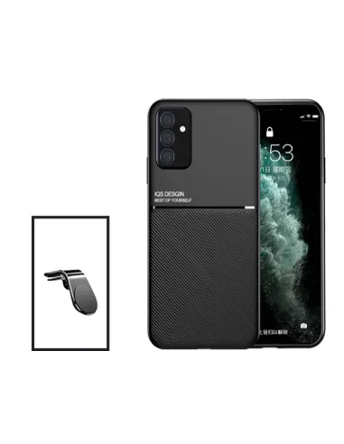 Kit Capa Magnetic Lux + Suporte Magnético L para Samsung Galaxy A04s - Preto