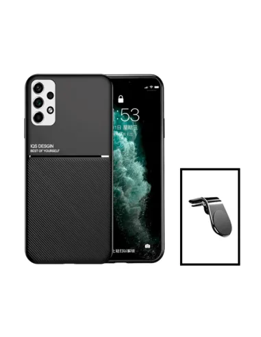 Kit Capa Magnetic Lux + Suporte Magnético L para Samsung Galaxy A13 - Preto