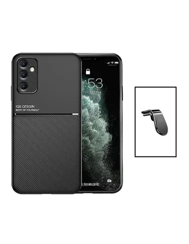 Kit Capa Magnetic Lux + Suporte Magnético L para Samsung Galaxy A14 - Preto