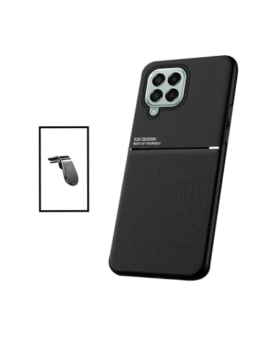 Kit Capa Magnetic Lux + Suporte Magnético L para Samsung Galaxy M53 - Preto