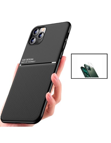 Kit Capa Magnetic Lux + Película Câmara Traseira para iPhone 12 Pro