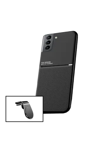 Kit Capa Magnetic Lux + Suporte Magnético L para Samsung Galaxy S21 5G