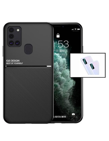 Kit Capa Magnetic Lux + Película Câmara Traseira para Samsung Galaxy M21 2021