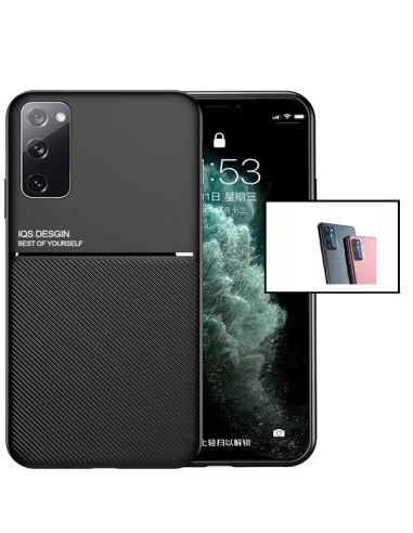 Kit Capa Magnetic Lux + Película Câmara Traseira para Samsung Galaxy S20 FE