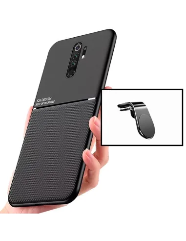 Kit Capa Magnetic Lux + Suporte Magnético L para Xiaomi Poco M2