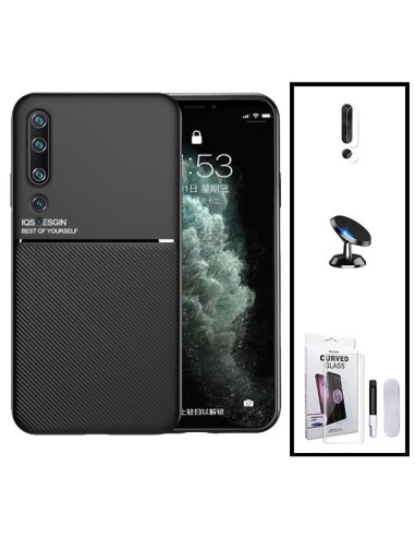 Kit Capa Magnetic Lux + Película de Vidro Nano Curved UV + Película de Câmara Traseira + Suporte Magnético de Carro para Xiaomi 