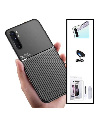 Kit Capa Magnetic Lux + Película de Vidro Nano Curved UV + Película de Câmara Traseira + Suporte Magnético de Carro para Xiaomi 