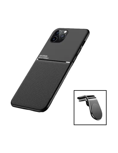 Kit Capa Magnetic Lux + Suporte Magnético L para Xiaomi Redmi 12 - Preto