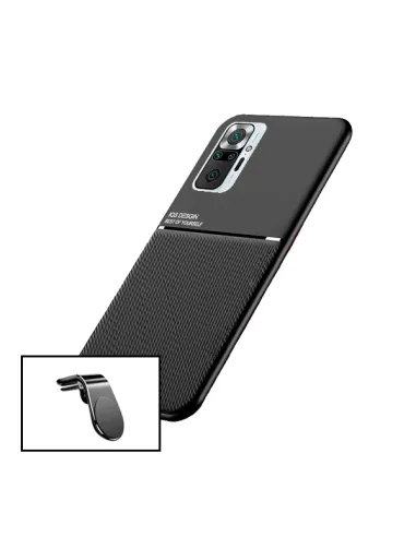 Kit Capa Magnetic Lux + Suporte Magnético L para Xiaomi Redmi Note 10 Pro+