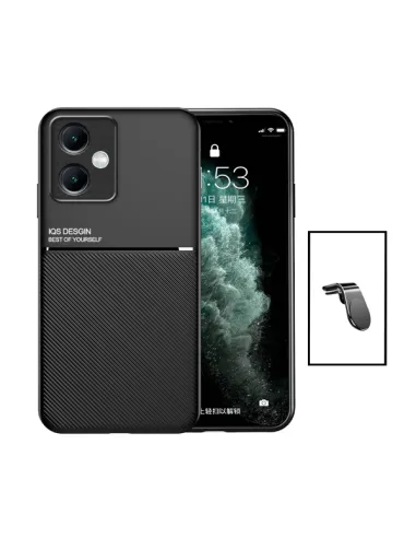 Kit Capa Magnetic Lux + Suporte Magnético L para Xiaomi Redmi Note 12 - Preto