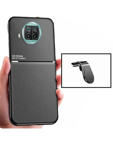 Kit Capa Magnetic Lux + Suporte Magnético L para Xiaomi Redmi Note 9 Pro 5G