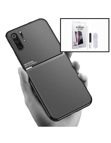 Kit Capa Magnetic Lux + Película de Vidro Nano Curved UV para Huawei P30 Pro New Edition