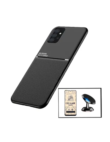 Kit Capa Magnetic Lux + Película CeramicGlass + Suporte Magnético para Samsung Galaxy A32 4G