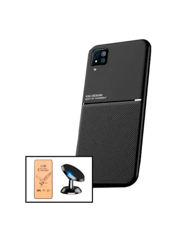 Kit Capa Magnetic Lux + Película CeramicGlass + Suporte Magnético para Samsung Galaxy F22