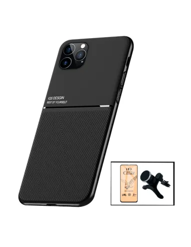 Kit Capa Magnetic Lux + Película CeramicGlass + Suporte Magnético Reforçado para iPhone 13