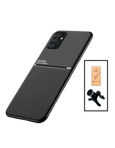 Kit Capa Magnetic Lux + Película CeramicGlass + Suporte Magnético Reforçado para Samsung Galaxy A52