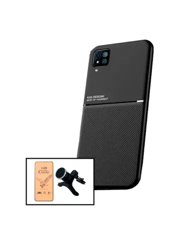 Kit Capa Magnetic Lux + Película CeramicGlass + Suporte Magnético Reforçado para Samsung Galaxy F22