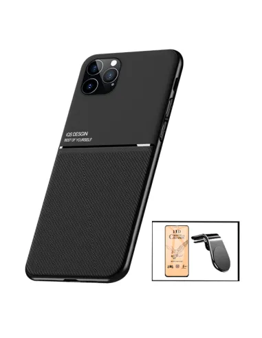 Kit Capa Magnetic Lux + Película CeramicGlass + Suporte Magnético L para iPhone 13 Pro