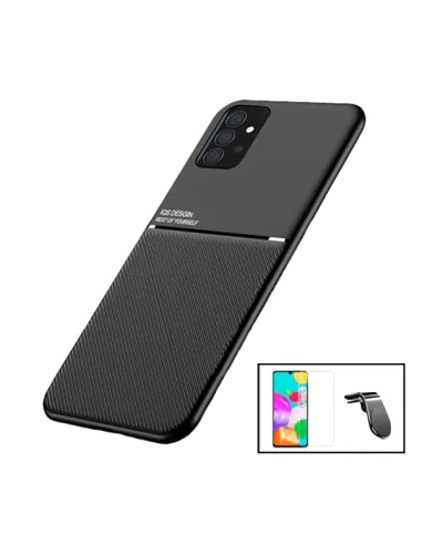 Kit Capa Magnetic Lux + Vidro Temperado ClearGlass + Suporte Magnético L para Samsung Galaxy A52