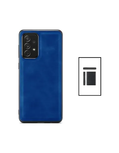 Kit Capa MagneticLeather + Carteira Magnetic Wallet para Samsung Galaxy A52 5G - Azul