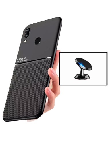 Kit Capa Magnetic Lux + Suporte Magnético de Carro para Huawei P Smart 2019