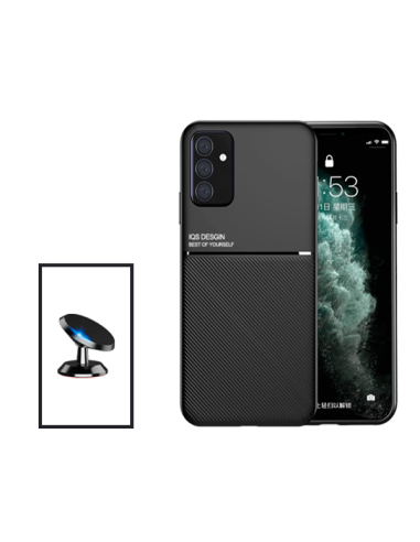 Kit Capa Magnetic Lux + Suporte Magnético de Carro para Samsung Galaxy A04s - Preto