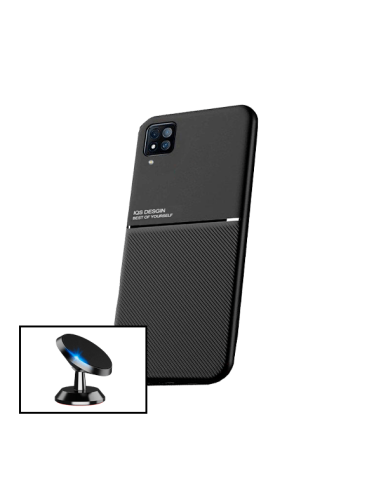 Kit Capa Magnetic Lux + Suporte Magnético de Carro para Samsung Galaxy A12 Nacho