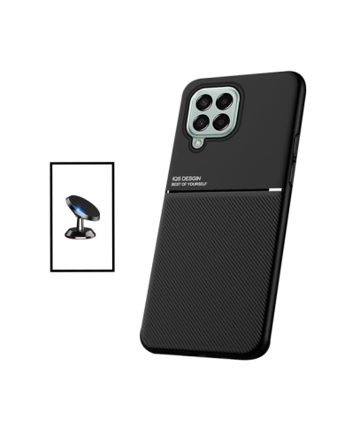 Kit Capa Magnetic Lux + Suporte Magnético de Carro para Samsung Galaxy M53 - Preto