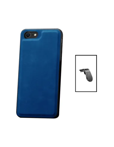 Kit Capa MagneticLeather + Suporte L para Apple iPhone SE 2022 - Azul