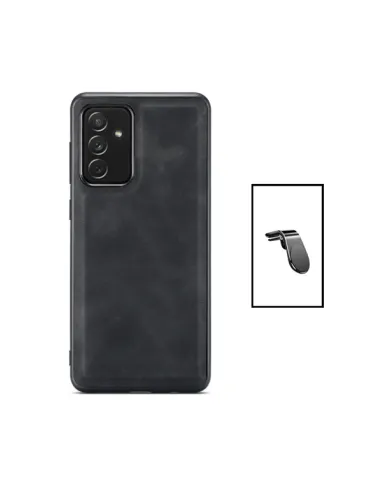 Kit Capa MagneticLeather + Suporte L para Samsung Galaxy A04s - Preta