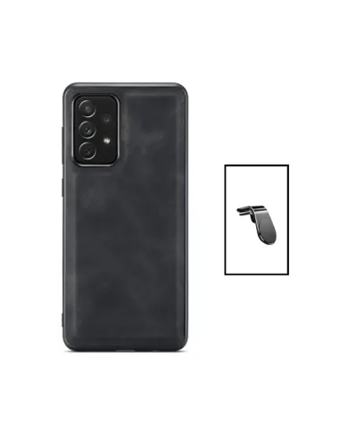 Kit Capa MagneticLeather + Suporte L para Samsung Galaxy A13 - Preta