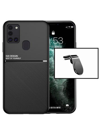 Kit Capa Magnetic Lux + Suporte Magnético de Carro para Xiaomi Redmi Note 9