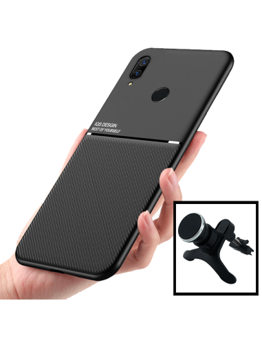 Kit Capa Magnetic Lux + Suporte Magnético de Carro Reforçado para Huawei P Smart Z