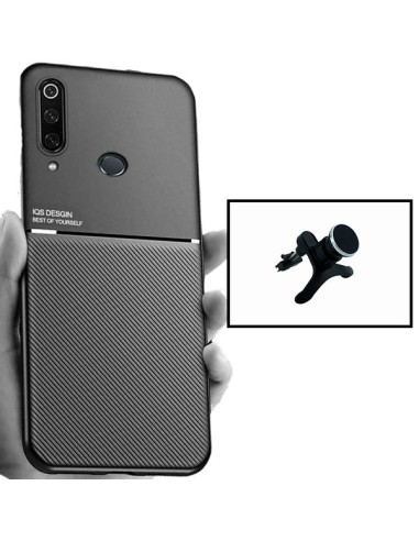 Kit Capa Magnetic Lux + Suporte Magnético de Carro Reforçado para Huawei P30 Lite New Edition