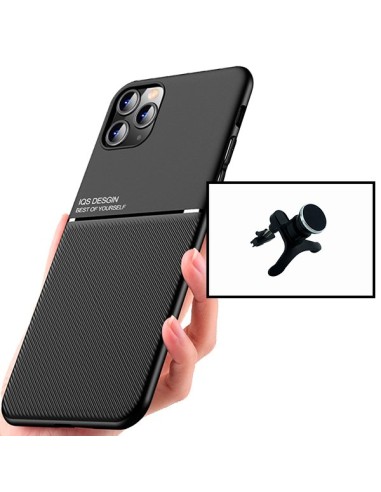 Kit Capa Magnetic Lux + Suporte Magnético de Carro Reforçado para iPhone 11 Pro