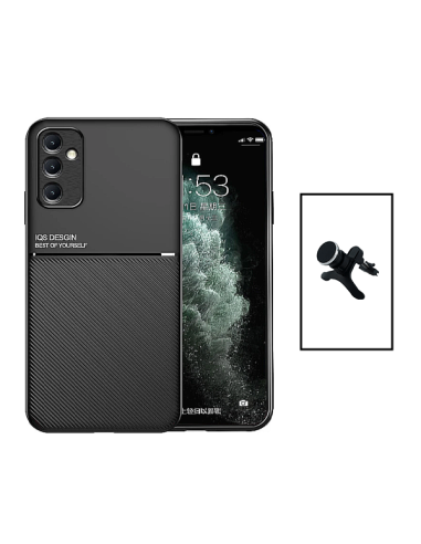 Kit Capa Magnetic Lux + Suporte Magnético de Carro Reforçado para Samsung Galaxy A54 5G - Preto