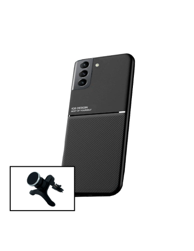 Kit Capa Magnetic Lux + Suporte Magnético de Carro Reforçado para Samsung Galaxy S21 5G