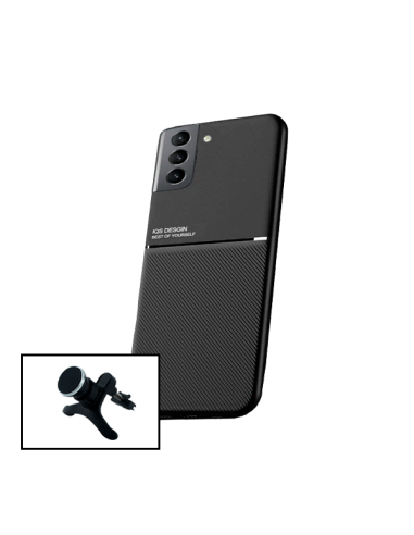 Kit Capa Magnetic Lux + Suporte Magnético de Carro Reforçado para Samsung Galaxy S21+ 5G