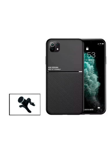 Kit Capa Magnetic Lux + Suporte Magnético de Carro Reforçado para Xiaomi Mi 11 Lite