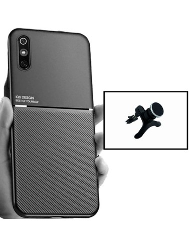 Kit Capa Magnetic Lux + Suporte Magnético de Carro Reforçado para Xiaomi Redmi 9A