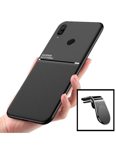 Kit Capa Magnetic Lux + Suporte Magnético L Safe Driving para Huawei P Smart Z