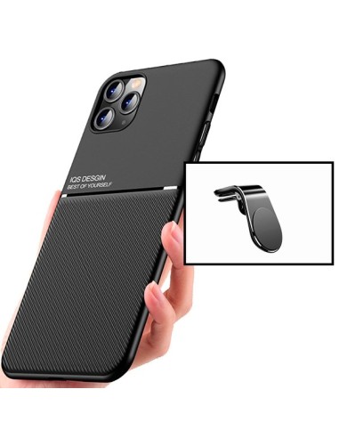 Kit Capa Magnetic Lux + Suporte Magnético L Safe Driving para iPhone 13 Pro