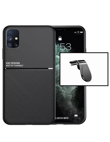 Kit Capa Magnetic Lux + Suporte Magnético L Safe Driving para Samsung Galaxy A21s