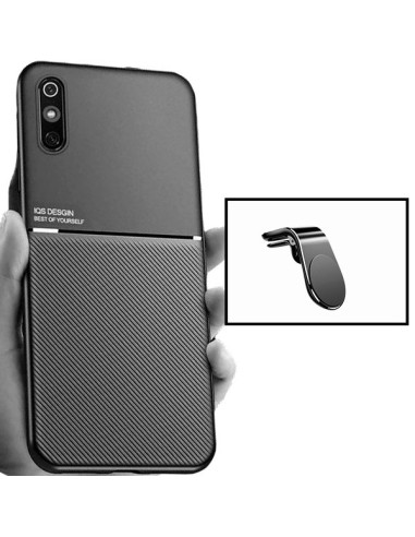 Kit Capa Magnetic Lux + Suporte Magnético L Safe Driving para Xiaomi Redmi 9AT