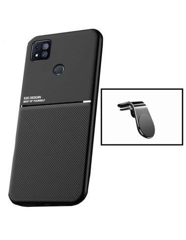 Kit Capa Magnetic Lux + Suporte Magnético L Safe Driving para Xiaomi Redmi 9C