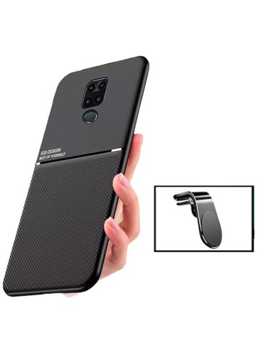 Kit Capa Magnetic Lux + Suporte Magnético L Safe Driving para Xiaomi Redmi Note 10 Lite